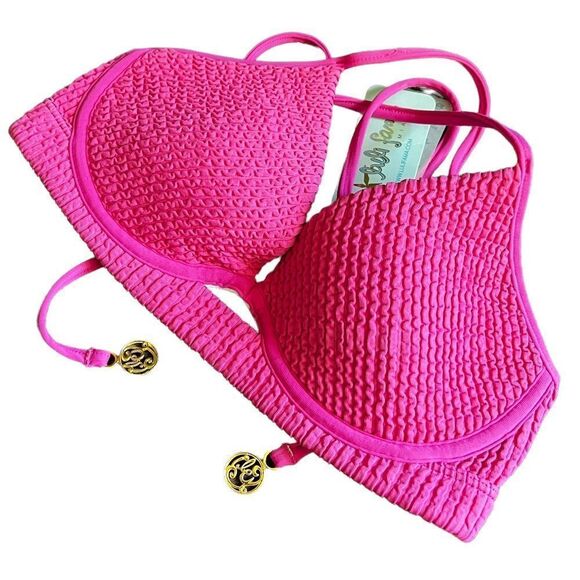 Luli Fama Pura Curiosidao Peekaboo Bikini‎ Top nwt - Picture 1 of 7